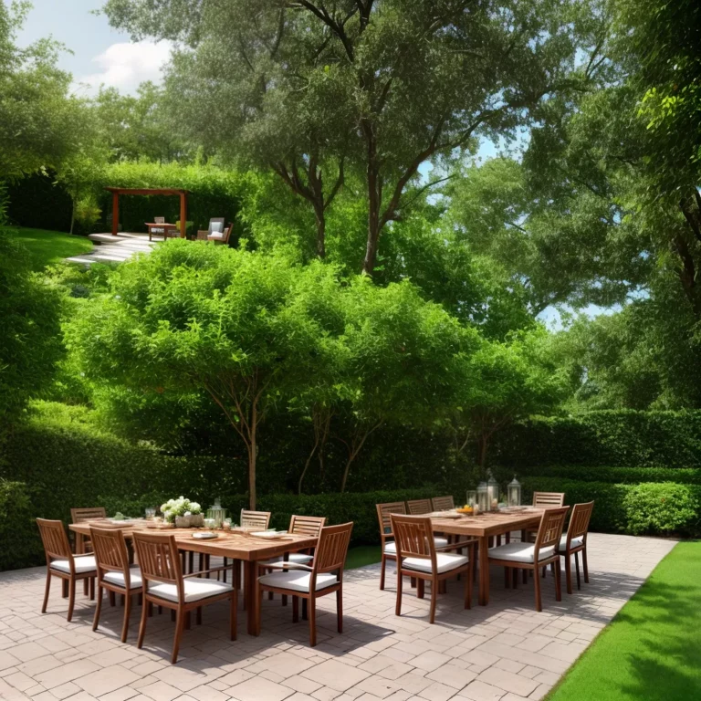 Móveis para jardim com mesas extensíveis: como criar um ambiente adaptável e versátil.