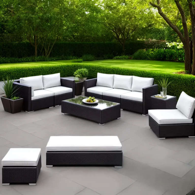 Móveis para jardim com aparadores: como criar um ambiente sofisticado e elegante.