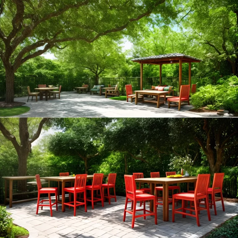 Móveis para jardim com banquetas: como criar um ambiente informal e divertido.