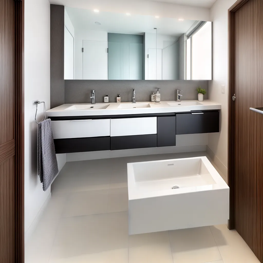 banheiro moderno movel branco organizacao
