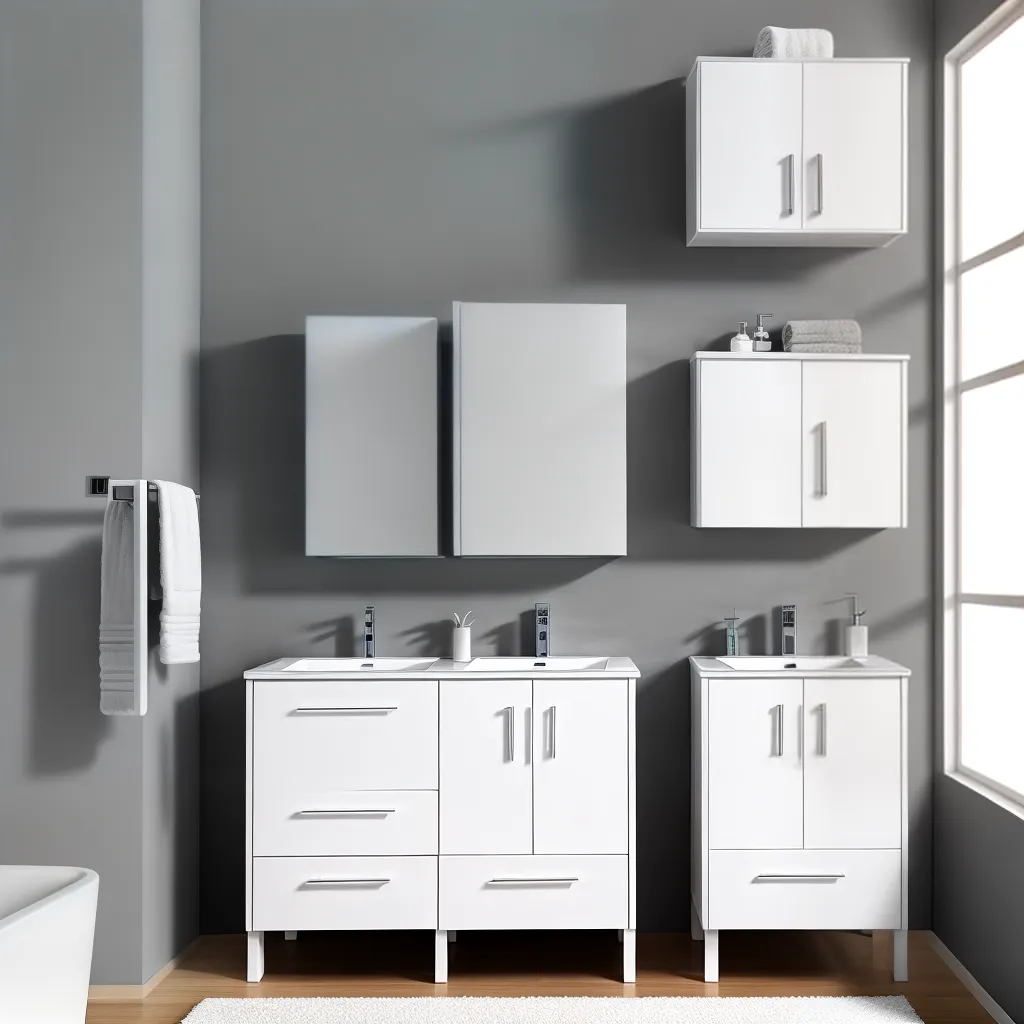 banheiro moderno movel branco