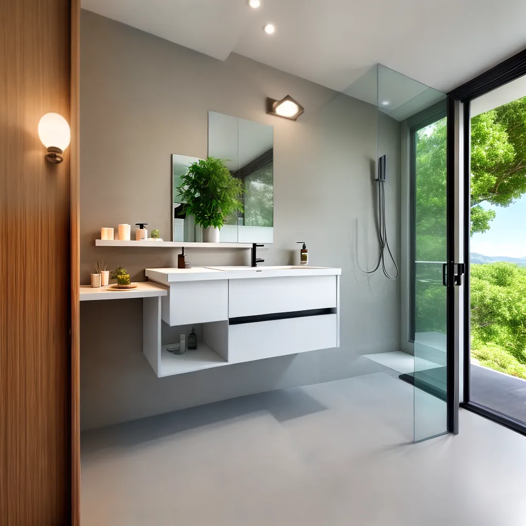 banheiro design espaco meditacao