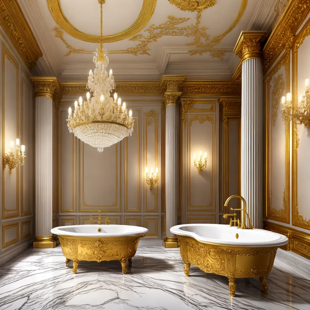 banheiro luxuoso neoclassico marmore 1