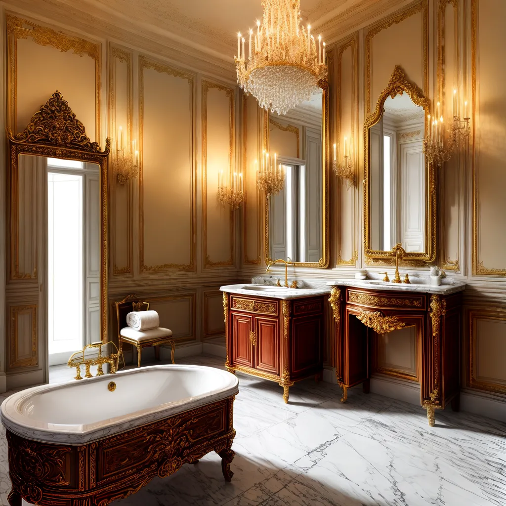 banheiro neoclassico luxo elegancia
