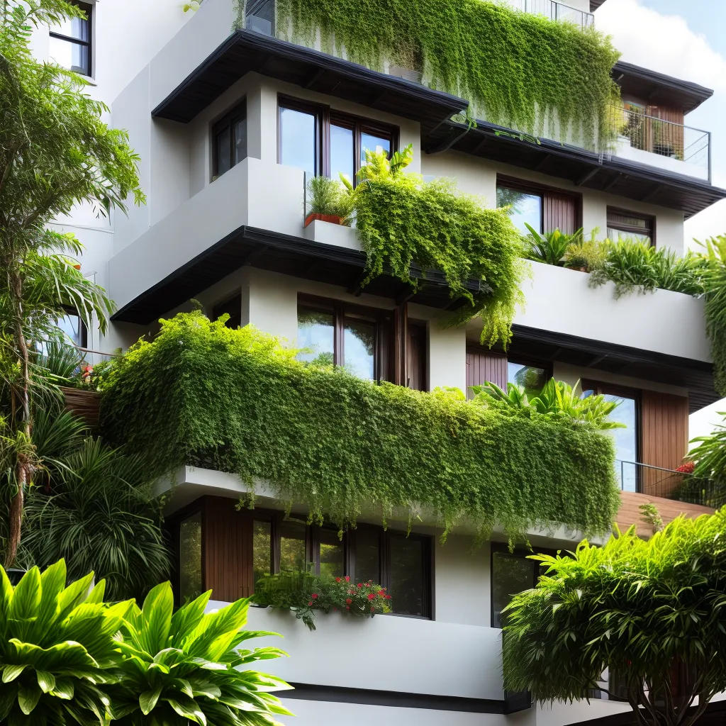 varanda verde oasis urbano