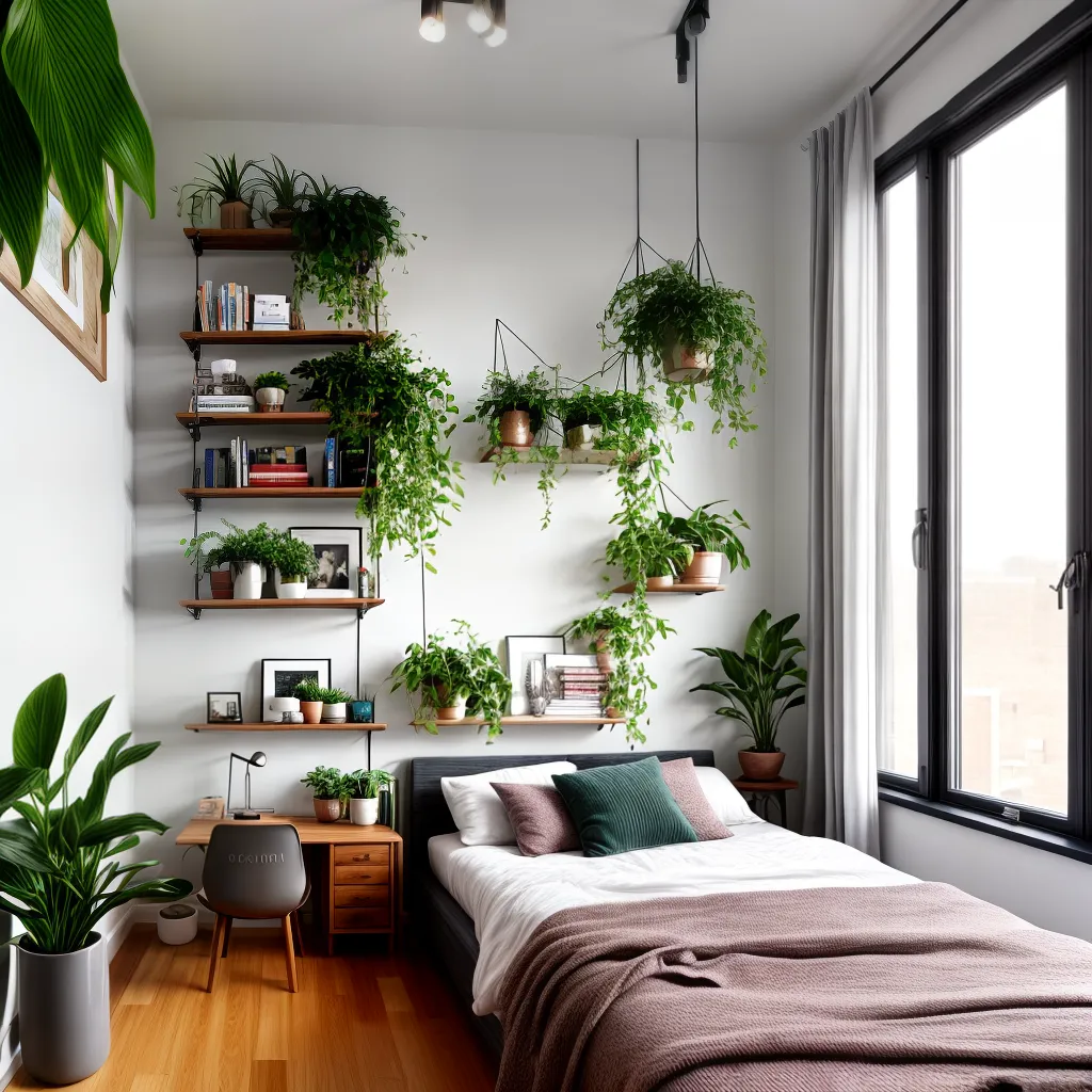 quarto acolhedor decoracao moderna plantas plasticas