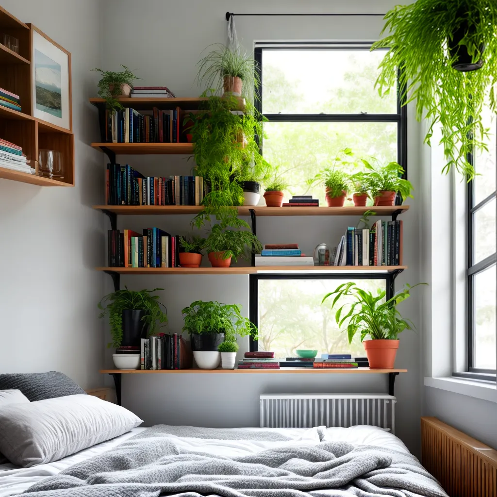 quarto plantas plastico aconchegante