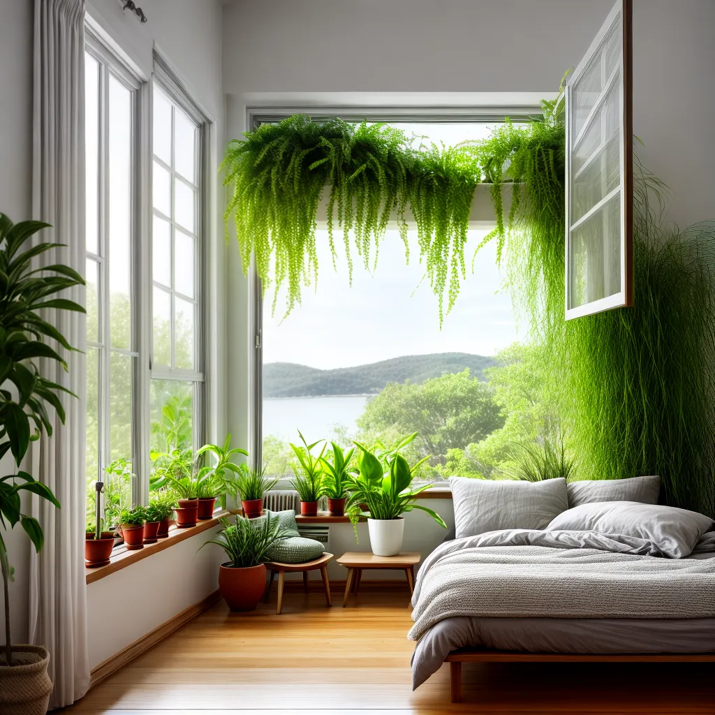 quarto plantaverde janela luz