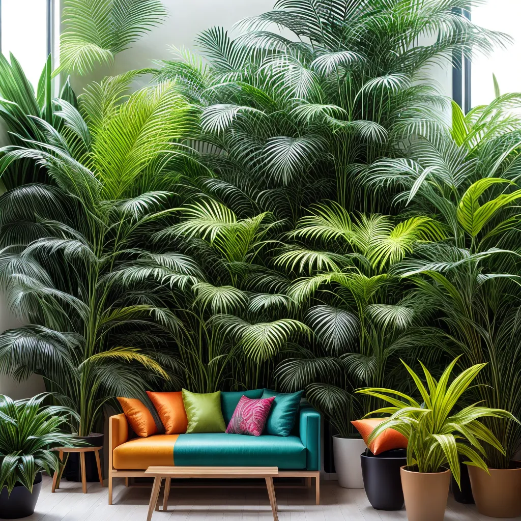 jardim interno plastico