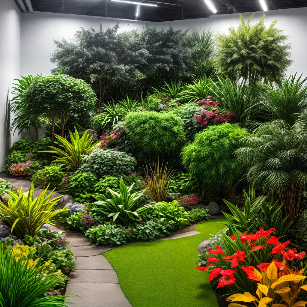 jardim interno artificial sustentavel