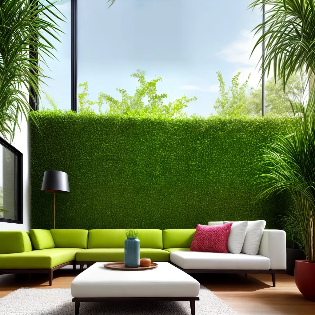 sala vibrante plantas plastico moderna
