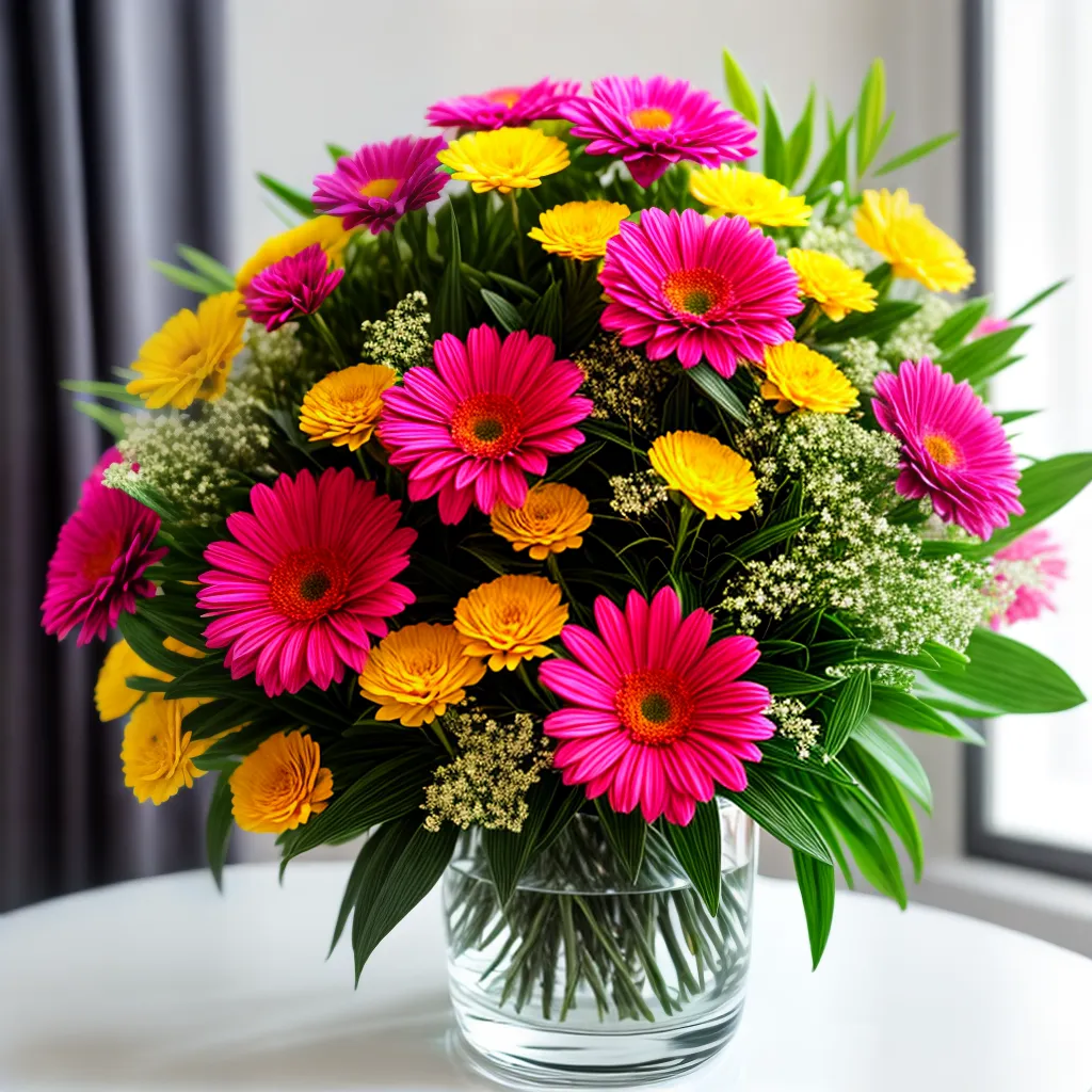 bouquet artificial colorido elegante