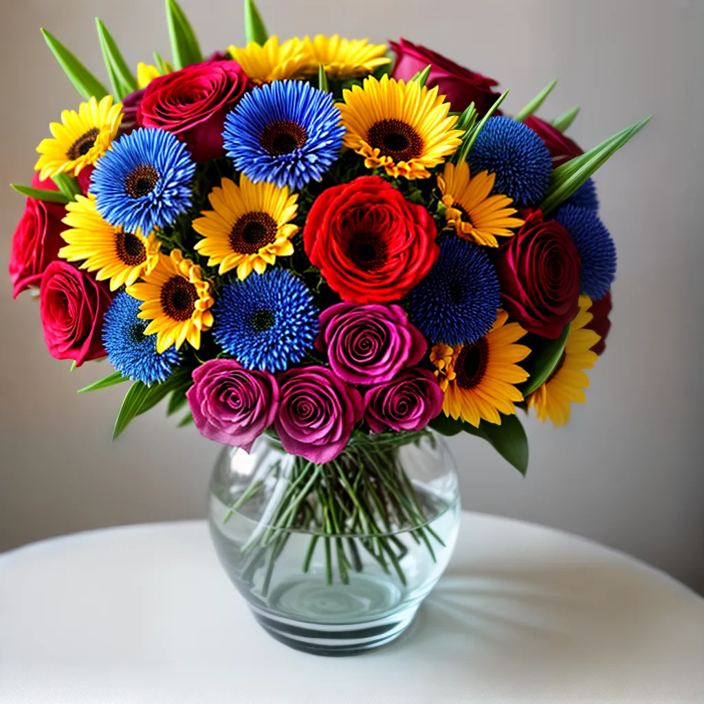 bouquet artificial variedade flores