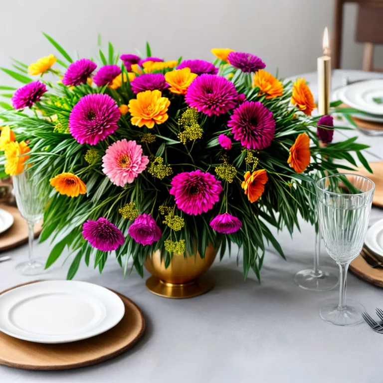 Decoração de mesa com flores falsas: dicas e truques