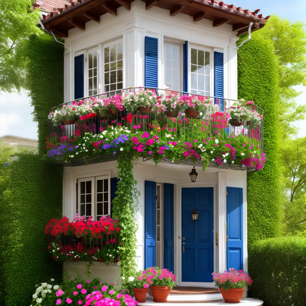 varanda colorida flores artificiais 2