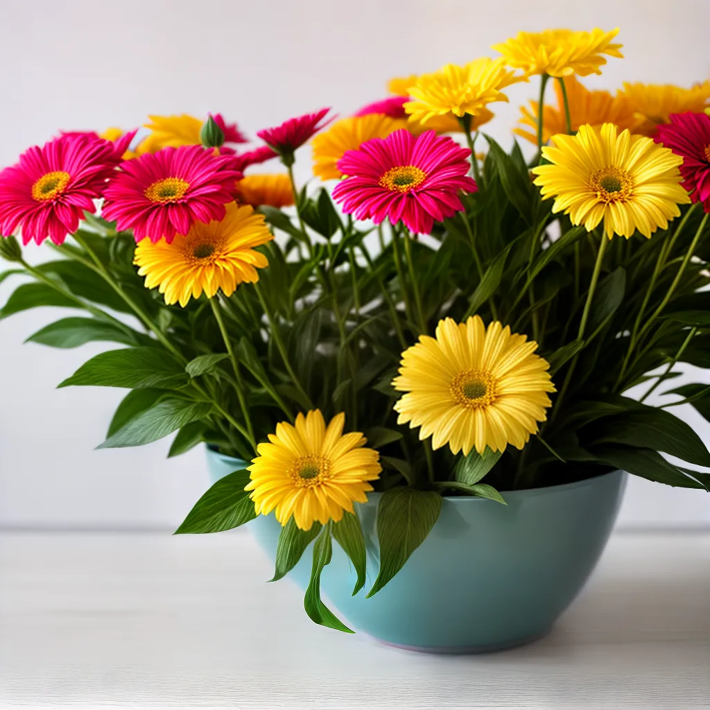 flores artificiais alegres cozinha