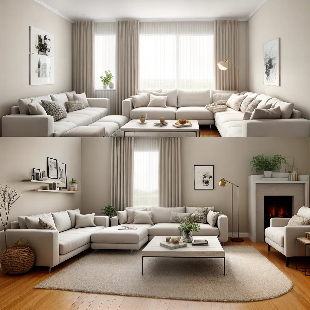 sala decorada neutra sofa bege sala decorada neutra sofa bege