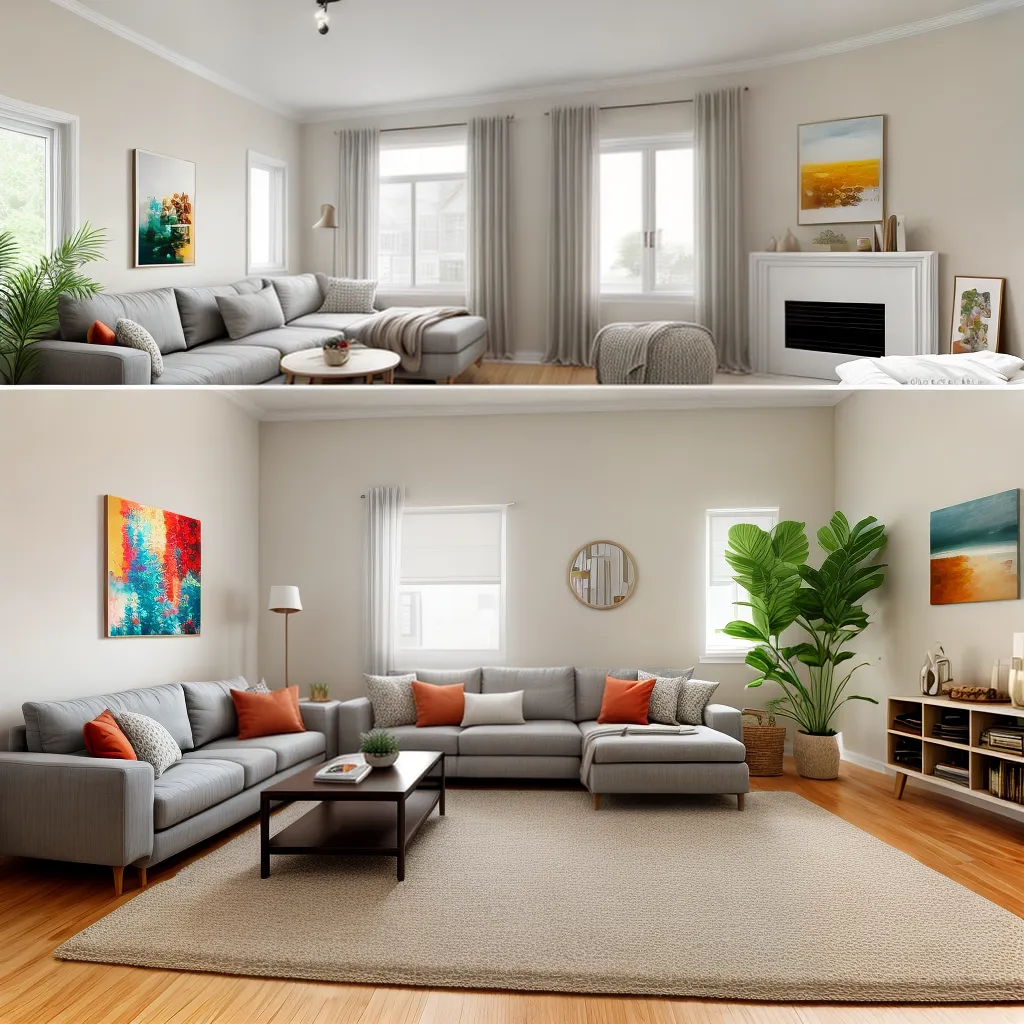 sala decorada neutra sofa cores