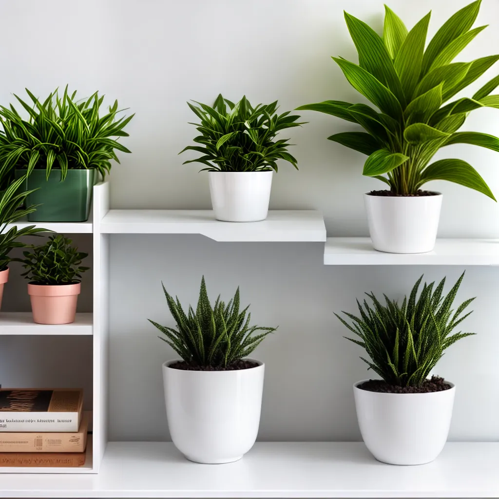 planta verde prateleira branca interior