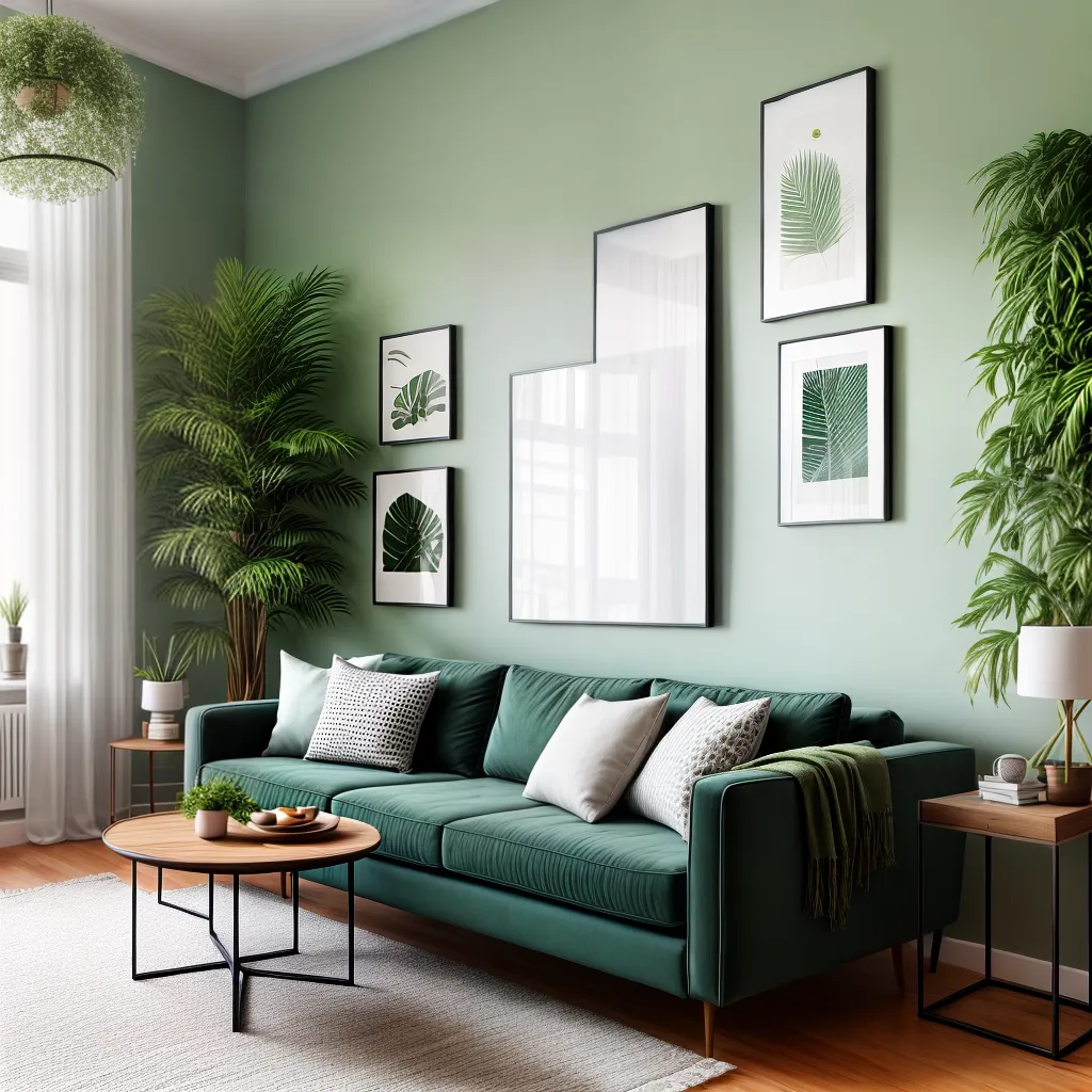sala verde plantas decoracao