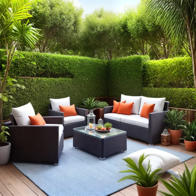 Móveis para jardim para varandas e terraços pequenos.