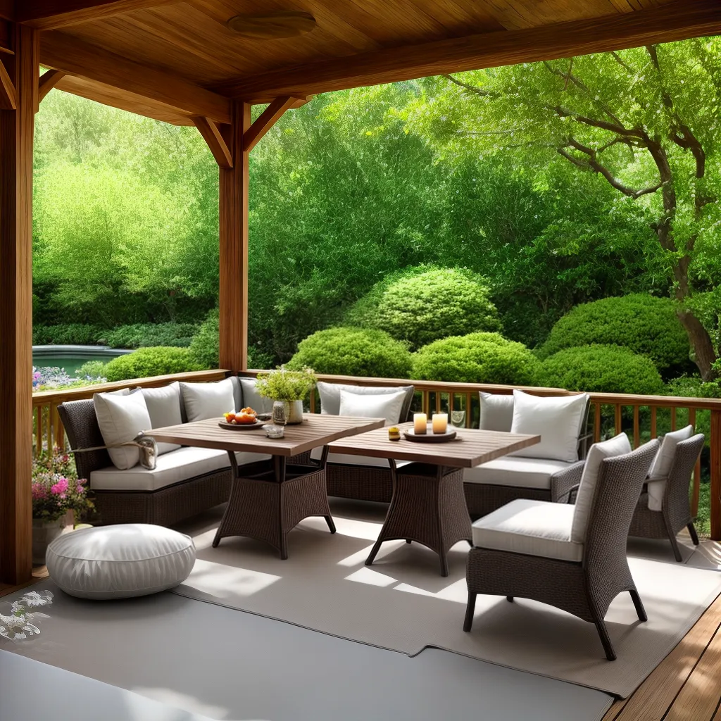 espaco meditacao jardim moveis confortaveis