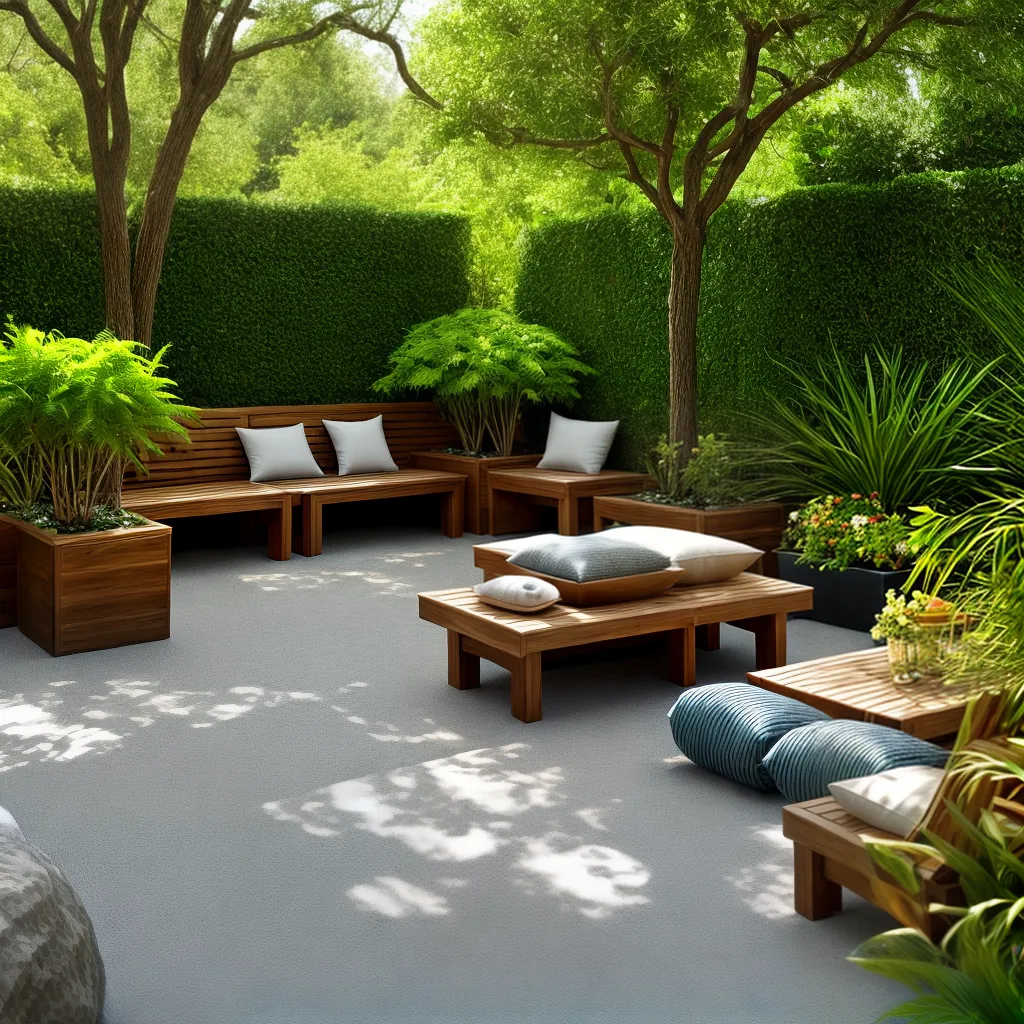 jardim banco madeira meditacao paz