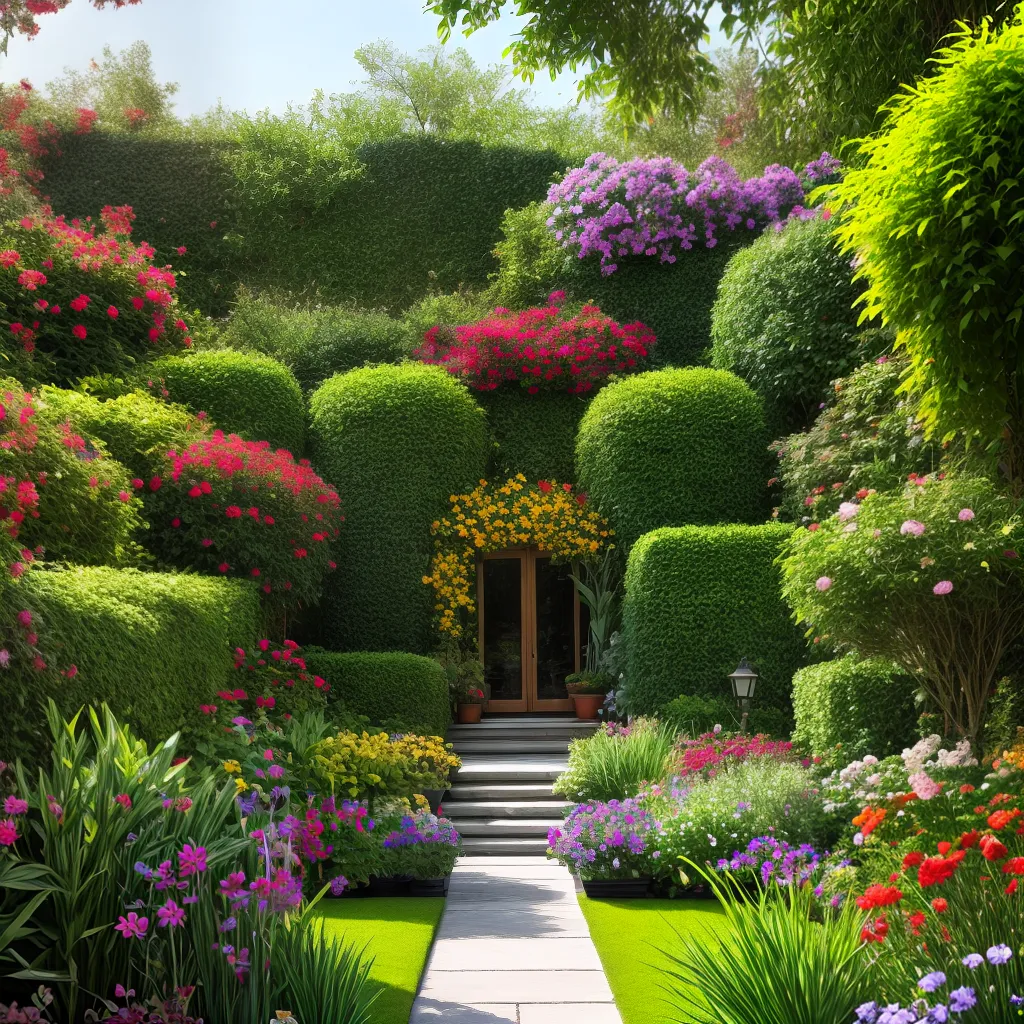 jardim interno flores artificiais vibrantes