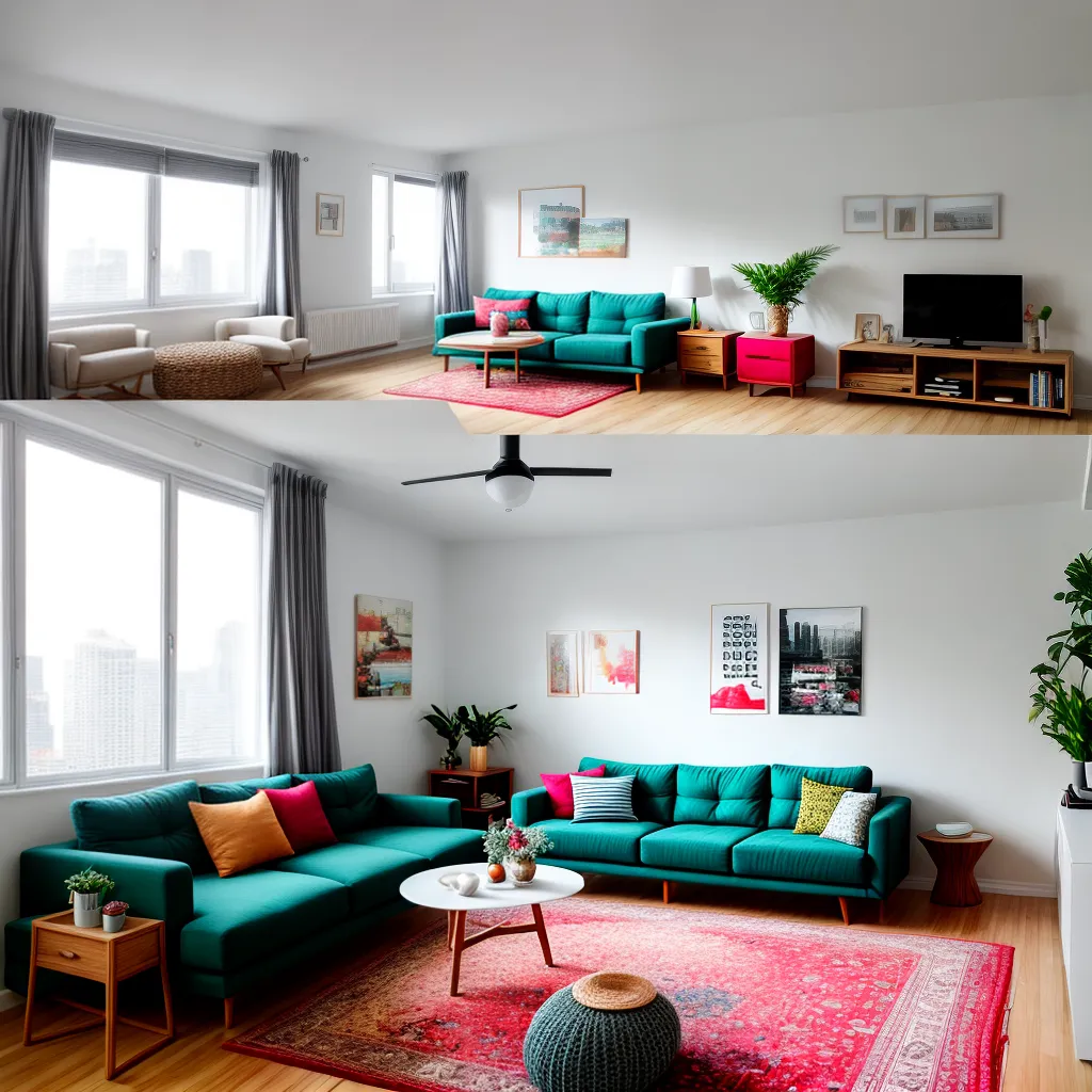 sala vibrante infantil sofa colorido