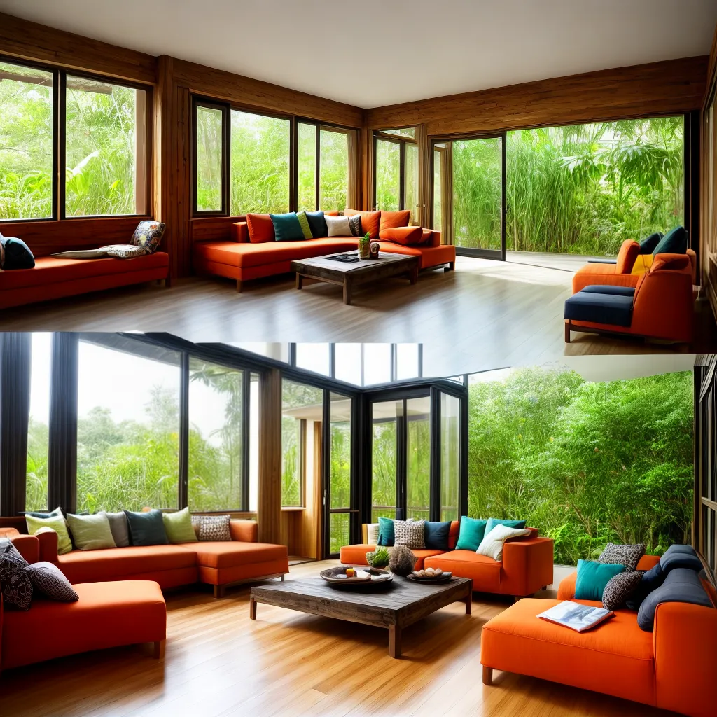 sala eco sustentavel natureza design