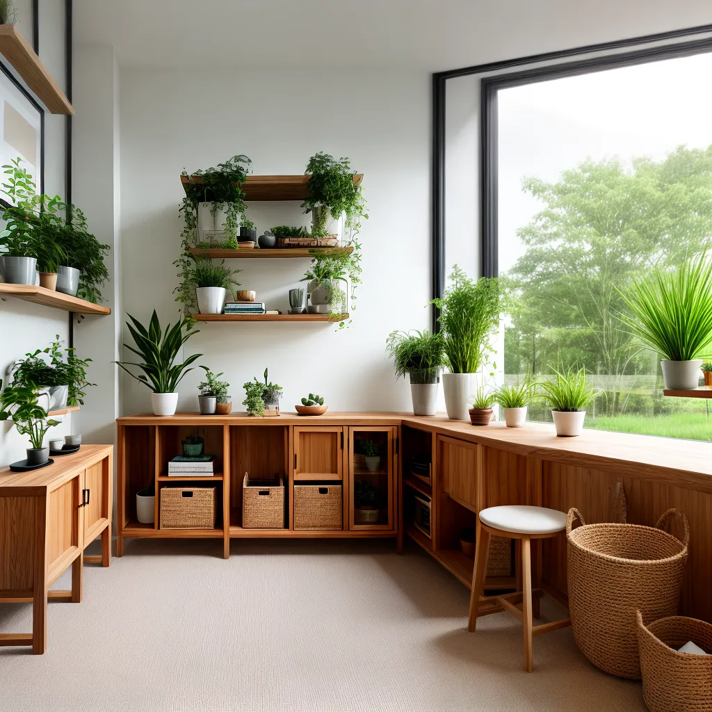 sala neutra natural luz plantas sustentavel