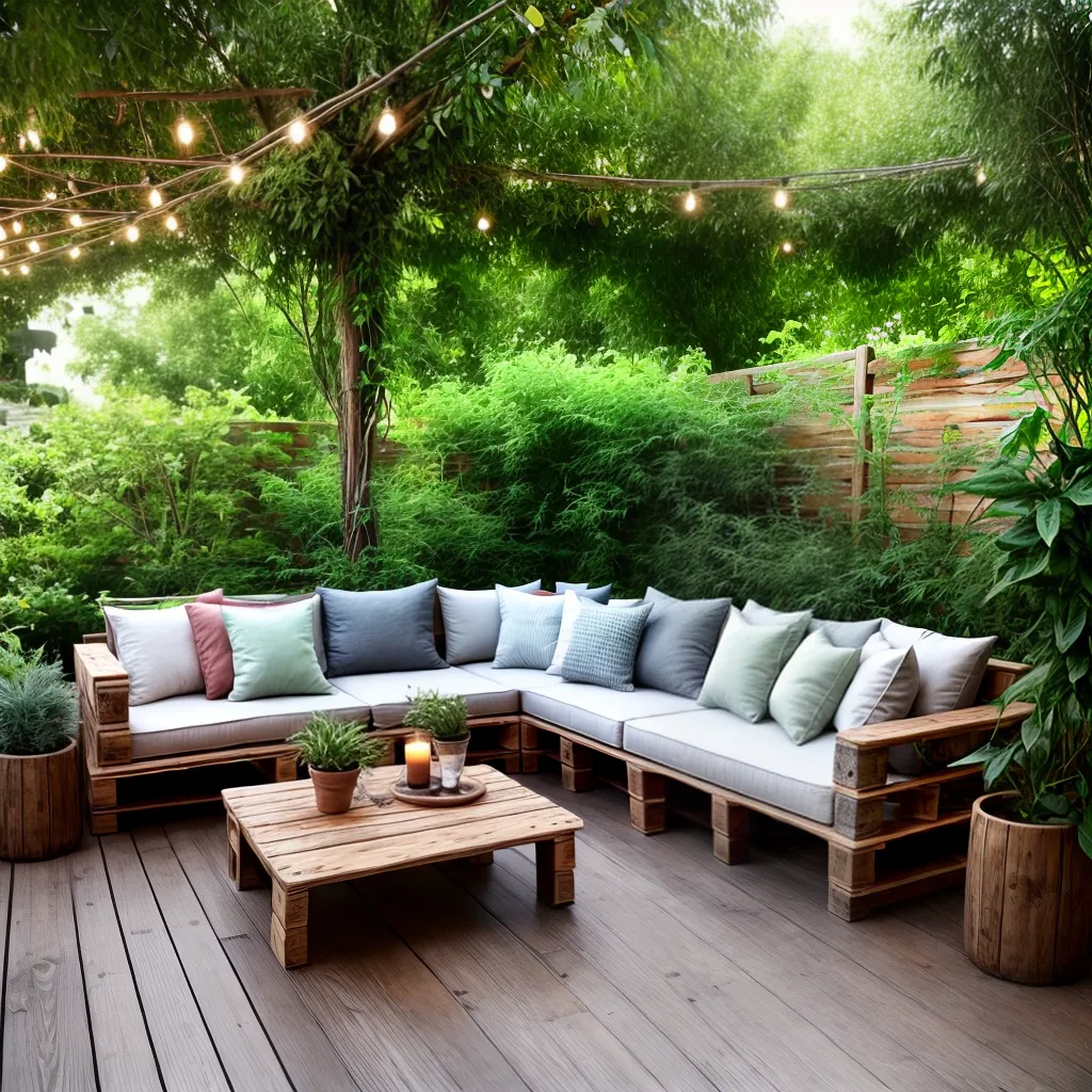 Móveis para jardim de paletes como criar um ambiente DIY.