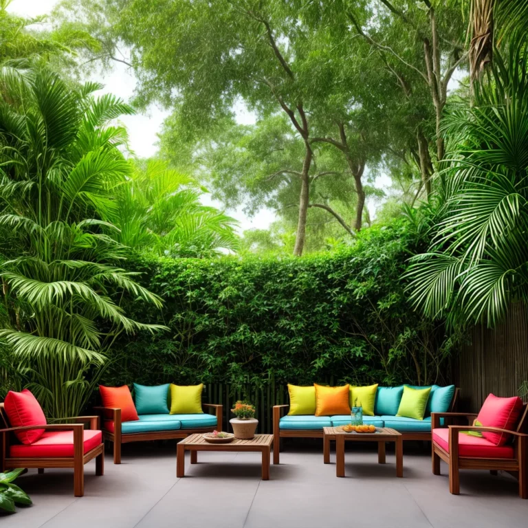 Como criar um ambiente tropical com móveis para jardim?