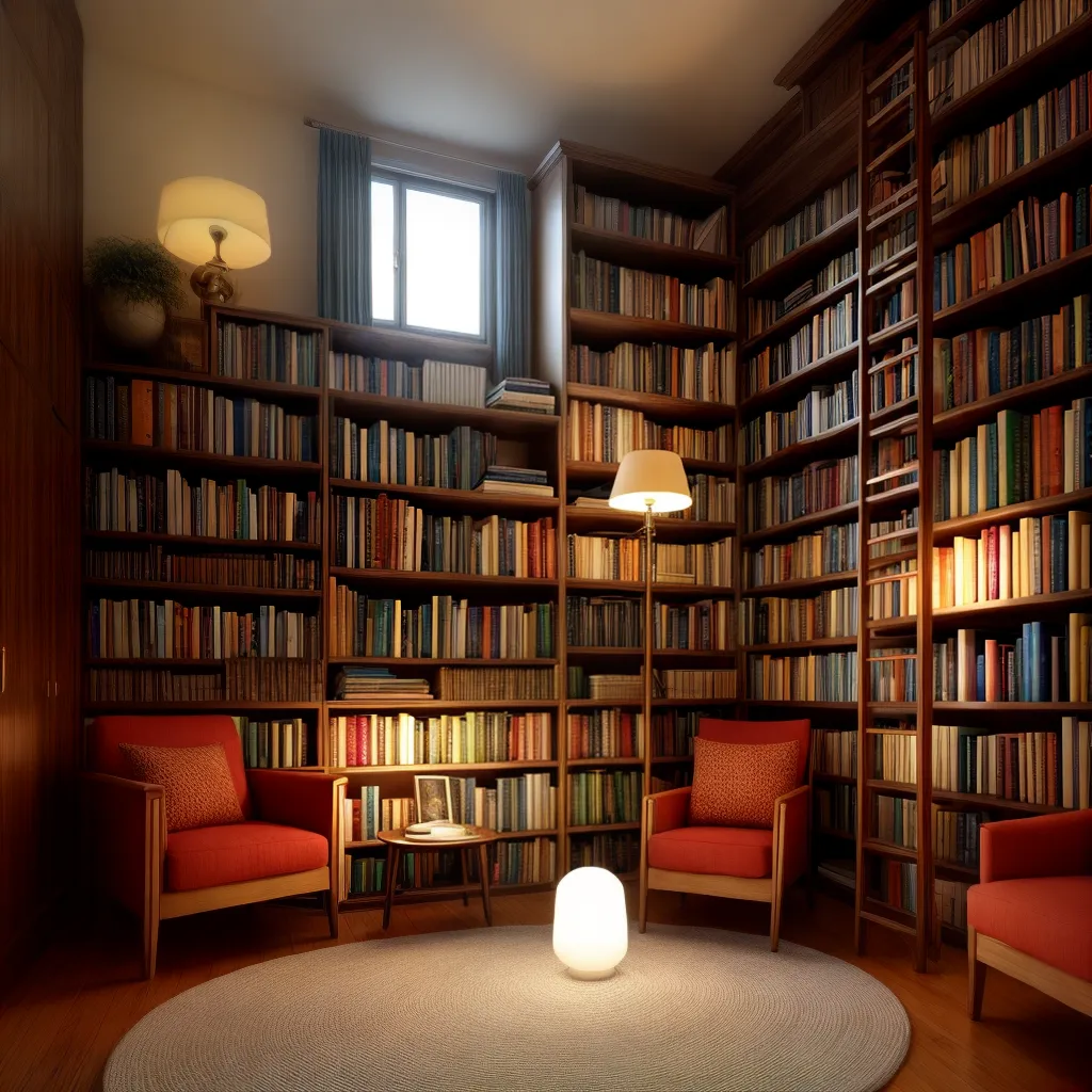 cantinho leitura acolhedor livros almofada