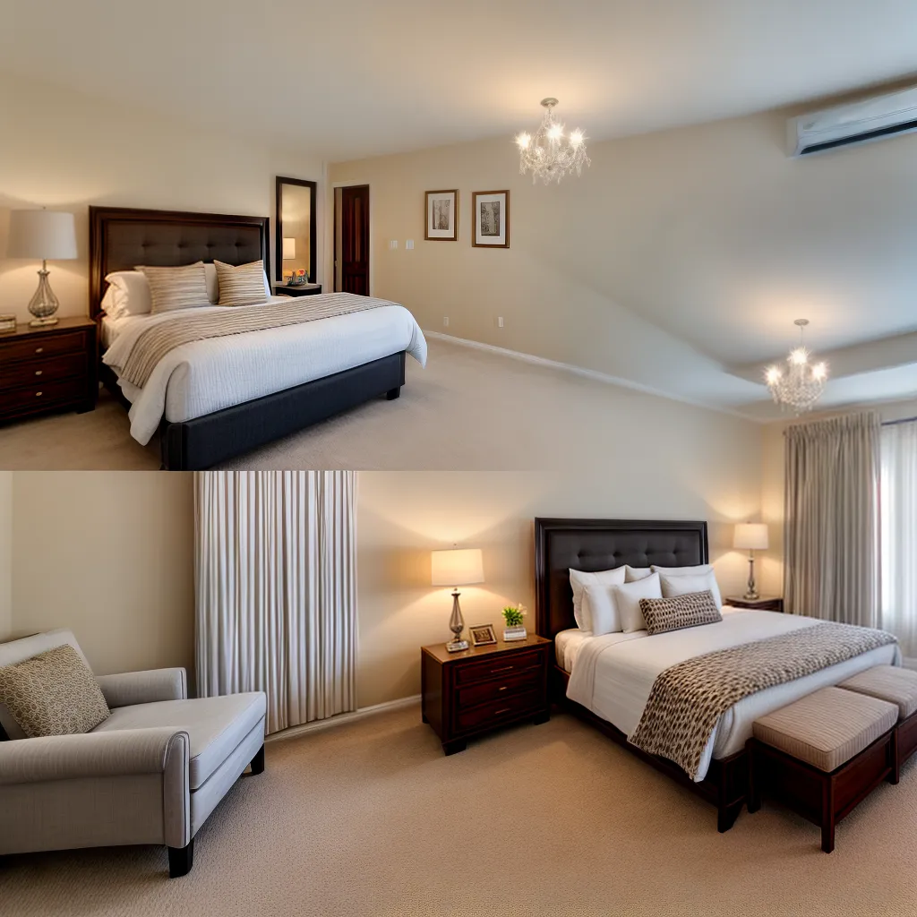 quarto luxuoso cama king decoracao elegante