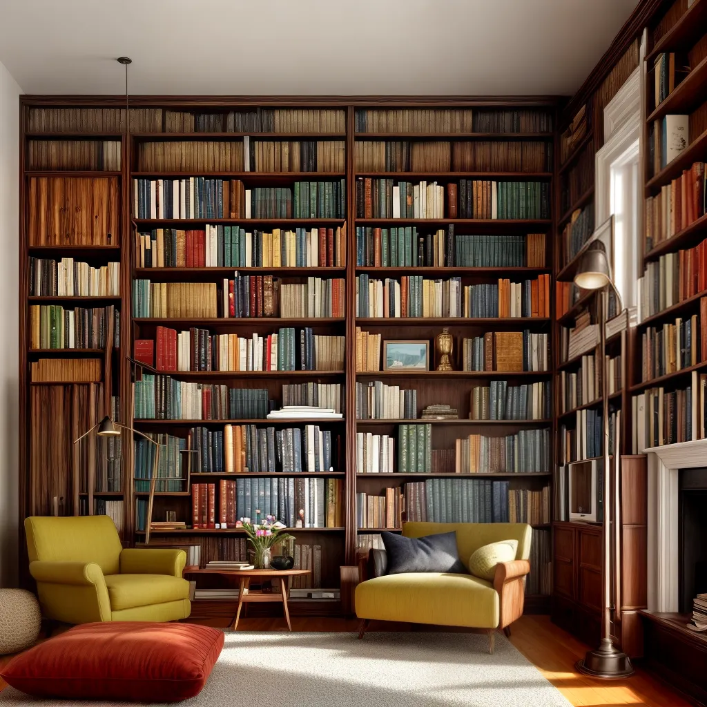 Como incorporar livros no design de interiores