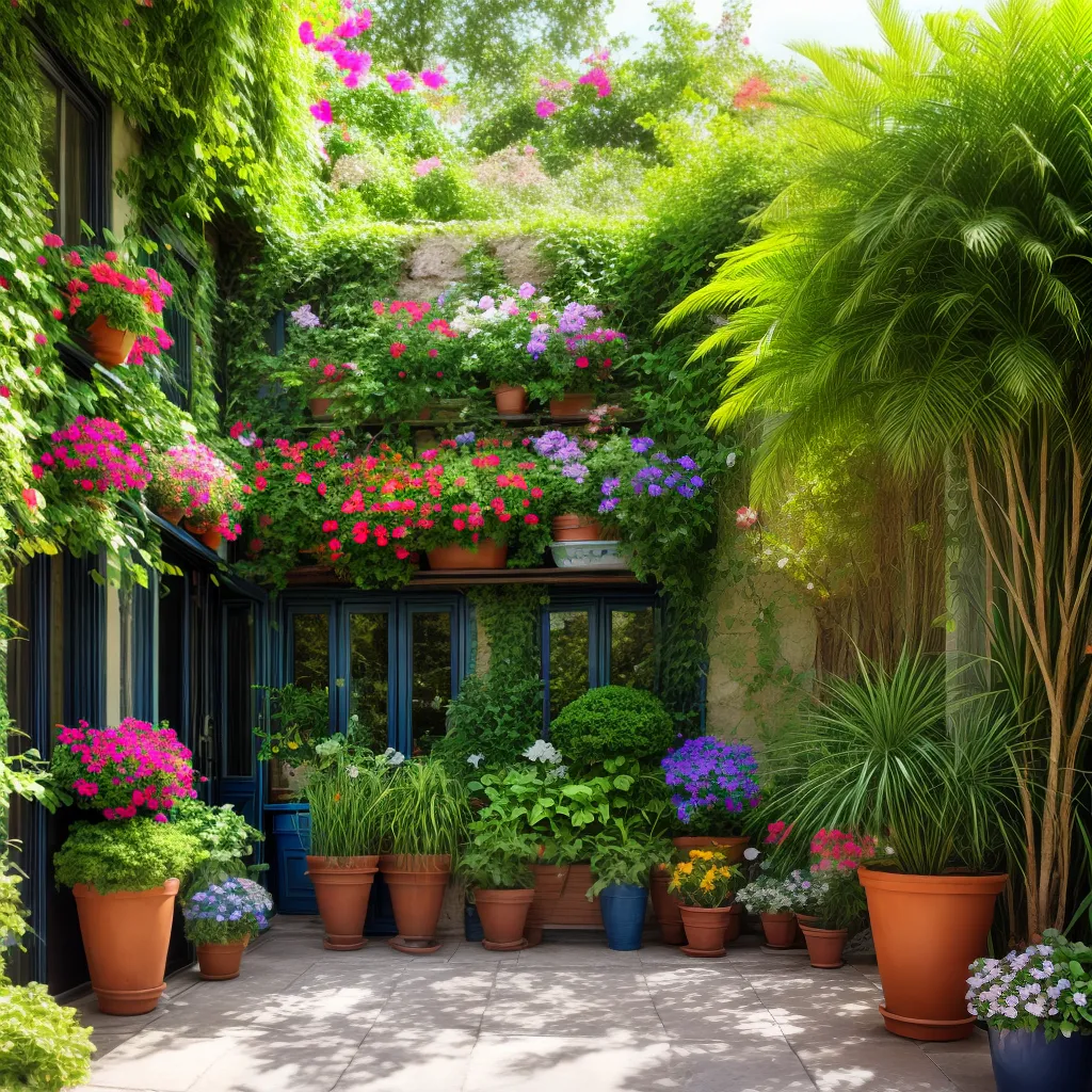 varanda jardim plantas coloridas