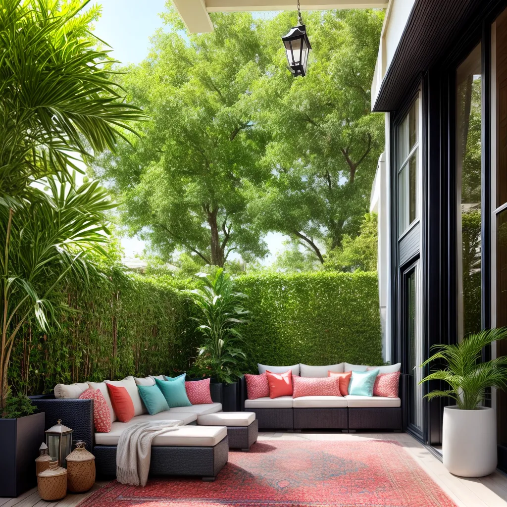 area lounge ao ar livre varanda