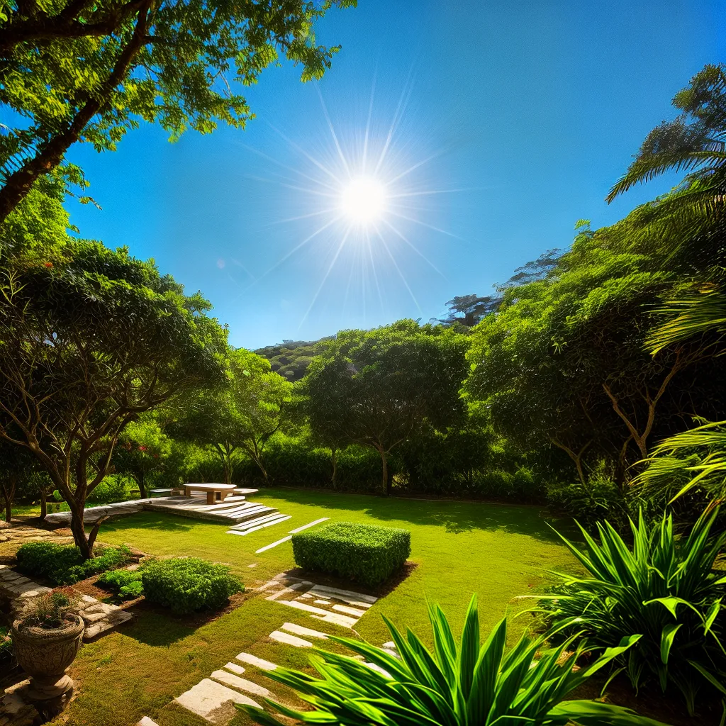 varanda sol plantas tapete meditar
