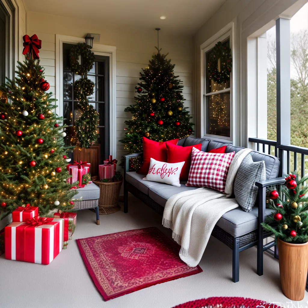 espaco ao ar livre luzes natal decoracao