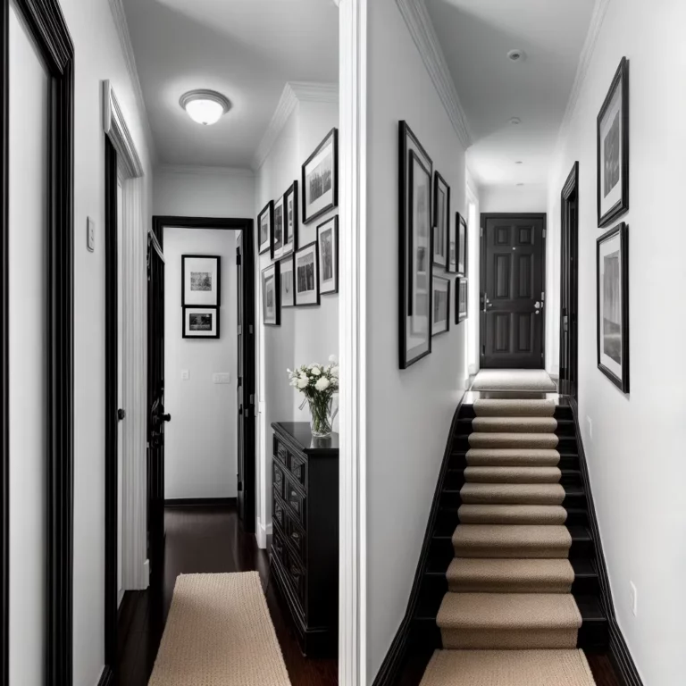 Como decorar o corredor com fotos de família