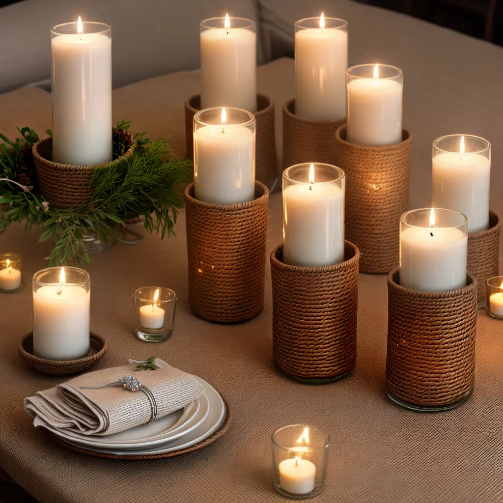 mesa decorada velas criativas