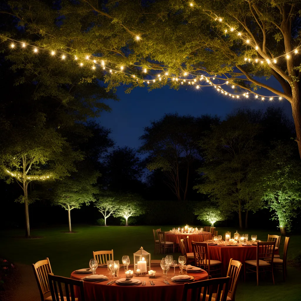 jardim crepusculo luzes fadas mesa candeeiros