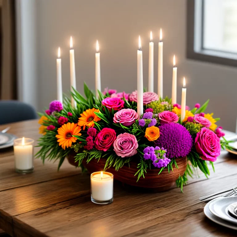 Decoração com velas e flores: combinando elementos