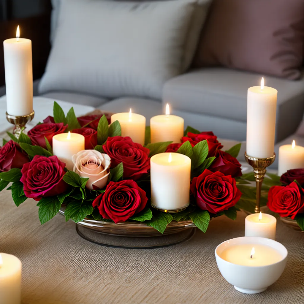 jantar romantico velas rosas vermelhas