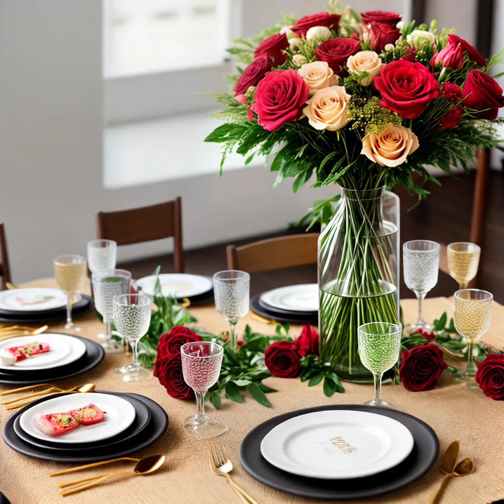 mesa jantar dia namorados velas romantico 1