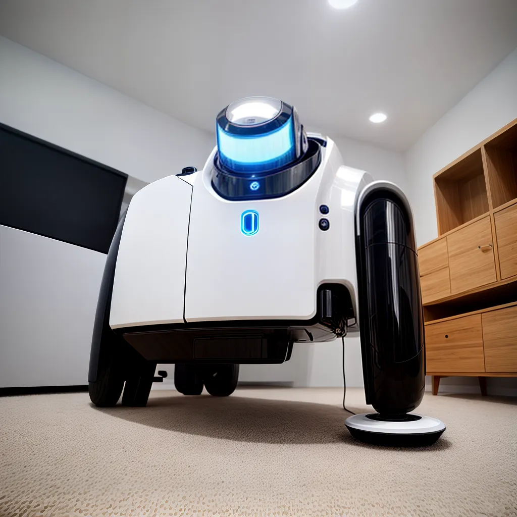 robo limpeza futurista sensores tecnologia
