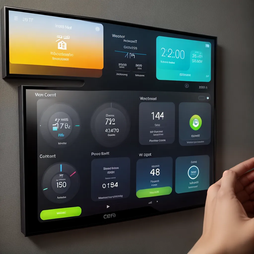 painel controle casa inteligente economia