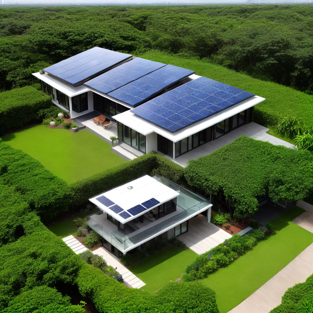 casa inteligente tecnologia energia jardim