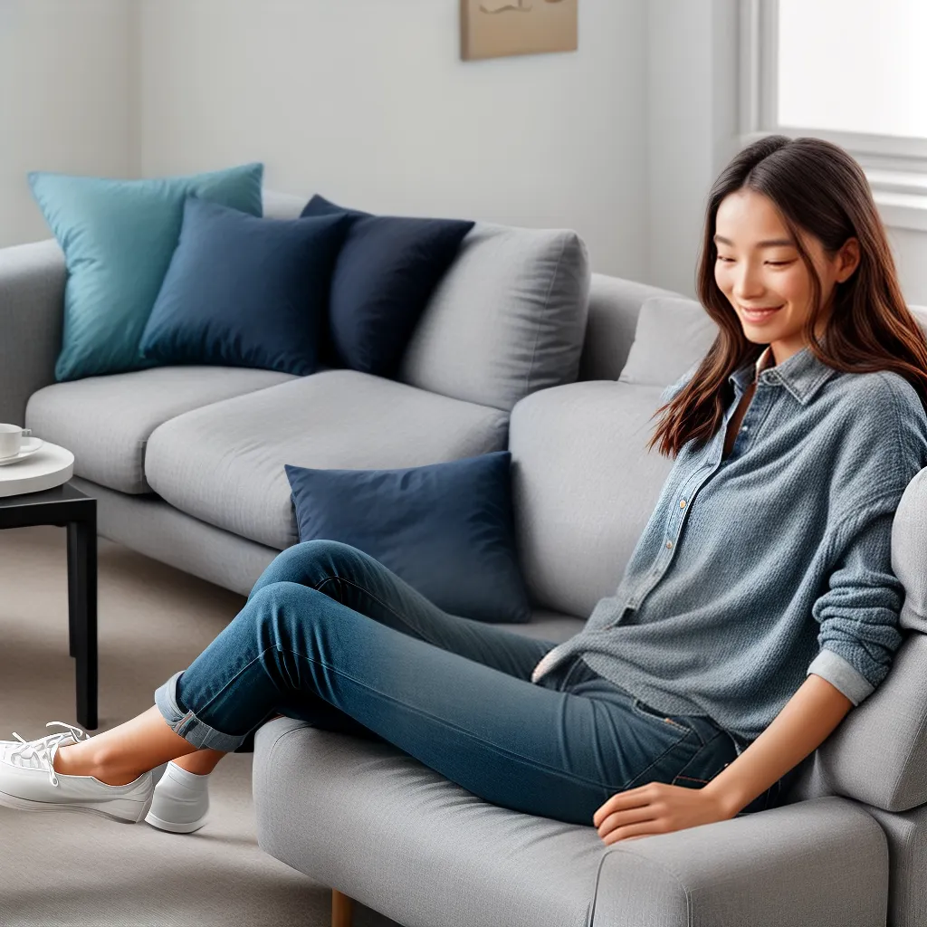 controle smart home pessoa sofa